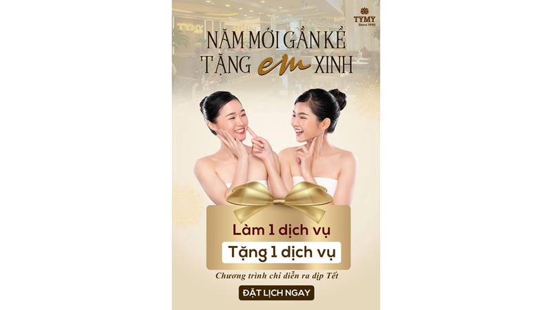 Chương trình khuyến mãi SIÊU HOT trong tháng 1 tại TYMY SPA