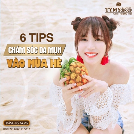 6 Tips chăm sóc da mụn vào những ngày hè