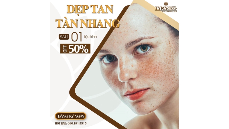 Dẹp tan nổi lo tàn nhang chỉ sau 1 liệu trình