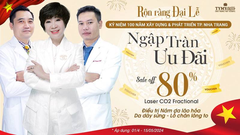 “BÃO“ ƯU ĐÃI LÀM ĐẸP – MỪNG ĐẠI LỄ - SALE OFF 80%