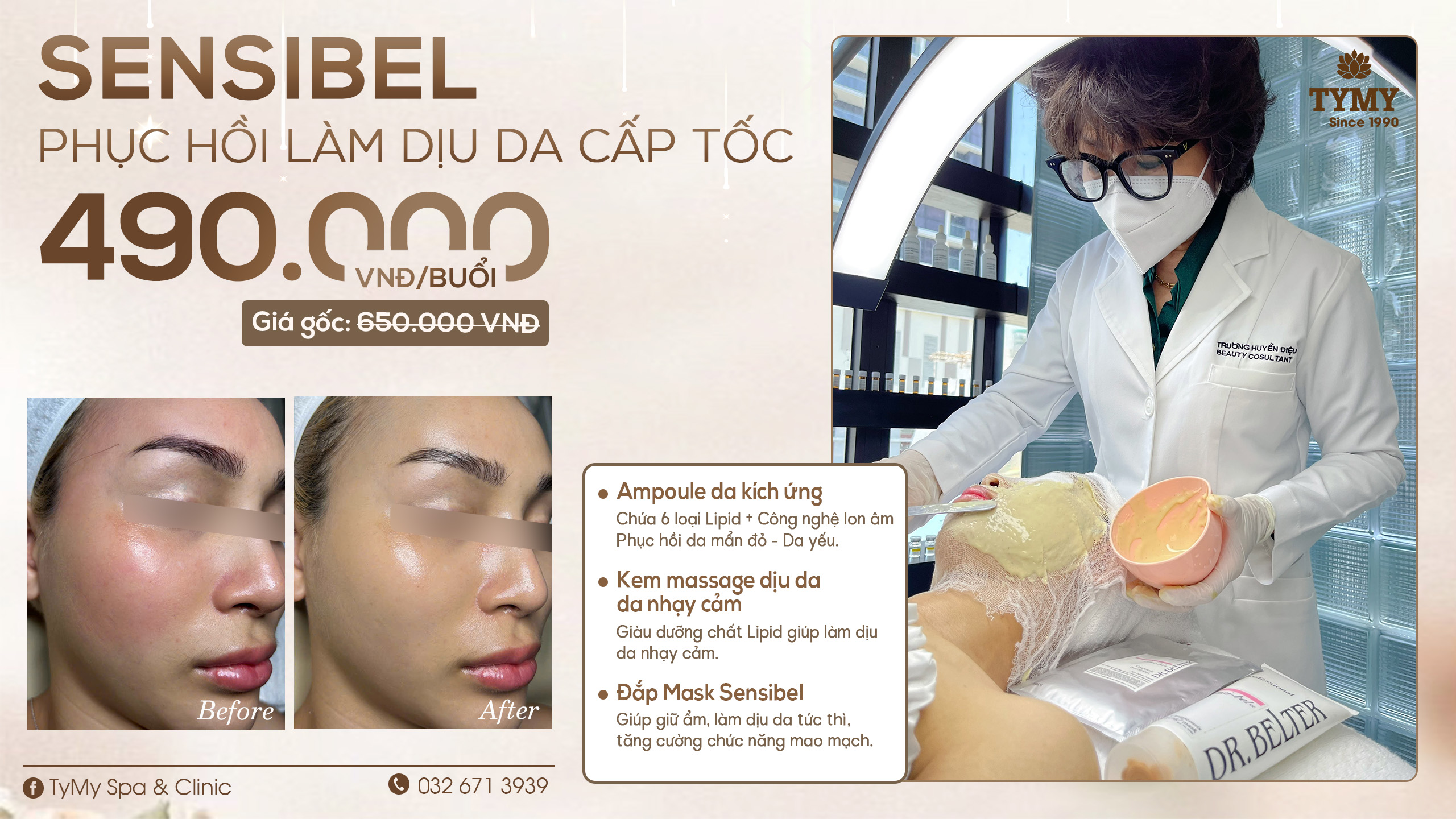 SENSIBEL phục hồi làm dịu da cấp tốc