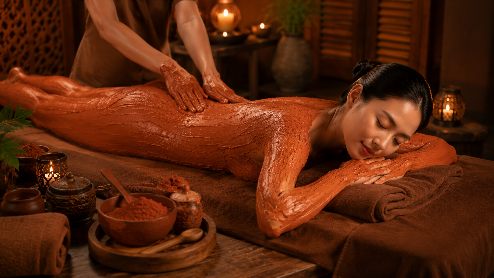 TYMY LIỆU PHÁP SÁNG DA BÙN KHOÁNG ĐỎ